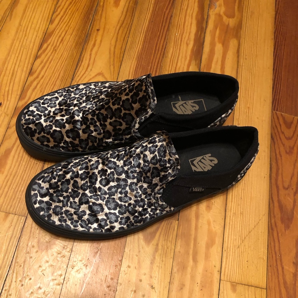 Vans Asher Velvet Slip On Size 11 printed velvet